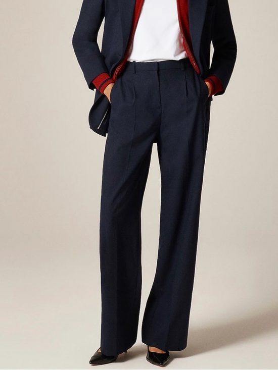 J. Crew Pants - J.Crew Essential wide-leg pant in Italian studio wool blend NWT Size 4